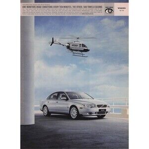 2004 VOLVO S80 WITH FOUR-C print ad car Print Ad Pinup Poster wall art framing